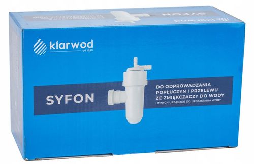 SYFON DO ODPROWADZANIA POPŁUCZYN I PRZELEWU ZE ZMIĘKCZACZY DO WODY 40 mm na Arena.pl