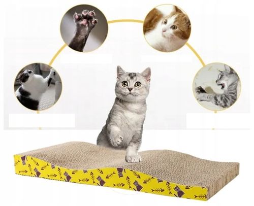 Drapak Dla Kota Legowisko Kartonowy Lodka 45cm - Wygodny, Stabilny, Eko na Arena.pl