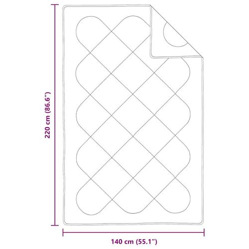 Zestaw kołdry zimowej z poduszką 2 pcs Biały 155 x 220 cm Mikrofibra na Arena.pl