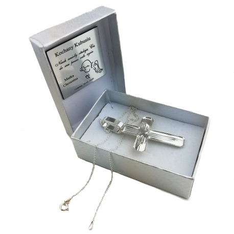 SREBRNY KRZYŻ Z JEZUSEM SREBRO PRÓBY 925 zdjęcie 4