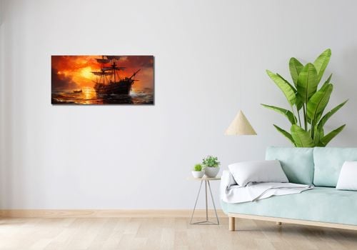 Obraz 90x40cm Ogień na Wodzie na Arena.pl