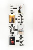 Ramka na zdjęcia LOVE 2 biało-czarna z grawerem