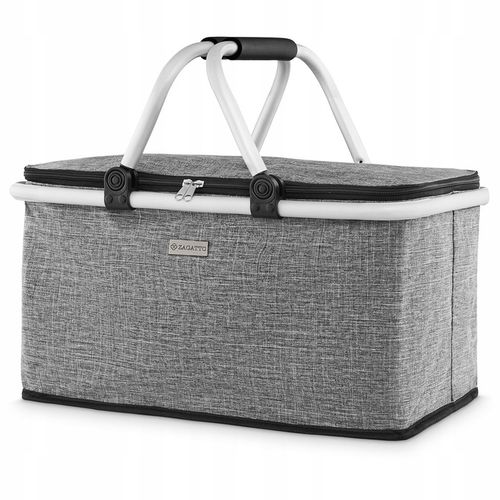 Kosz piknikowy termiczny koszyk składany biwakowy zakupy prezent ZAGATTO na Arena.pl