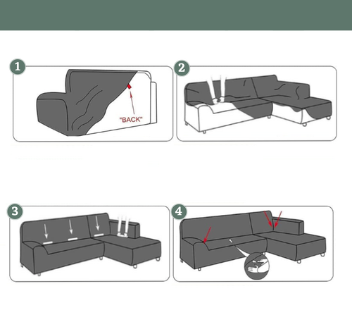 POKROWIEC NA NAROŻNIK KANAPĘ SOFĘ WELUR PRAWY 3+2 na Arena.pl