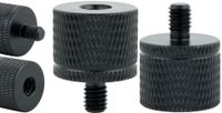 Adapter tuleja redukcja 1/4" na M5 statywowa aluminiowa czarna 20 mm