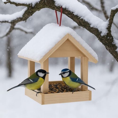 Karmnik dla ptaków + ziarno pokarm do samodzielnego malowania na Arena.pl