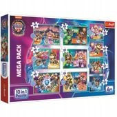 Puzzle Psi patrol 10w1 Wesoły dzień Najnowsze 2023 Puzzle 10 układanek