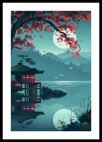 Plakat 30x45cm Japoński Pawilon na Arena.pl