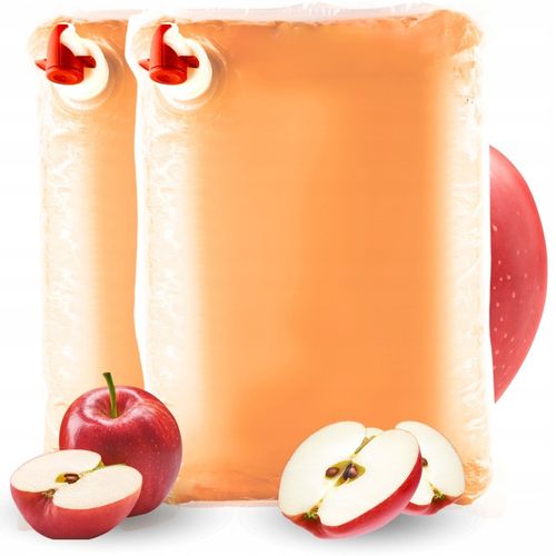 2x Sok Jabłkowy 100% 5L Naturalny Bez Dodatku Cukru Bez Konserwantów na Arena.pl