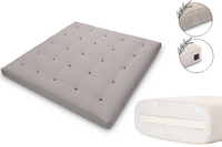 Materac 200x200 z lateksem - Pascall Futon Medium Latex - Szary