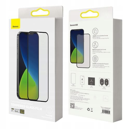 Baseus 2x Szkło Matowe Hartowane do iPhone 12 Mini na Arena.pl