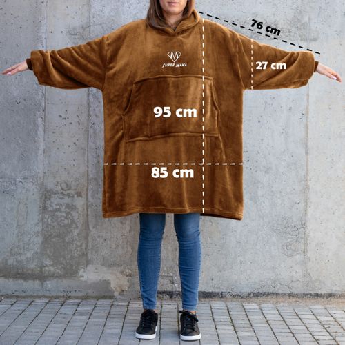 Bluzair SUPER MAMA - Bluza koc - Toffee na Arena.pl