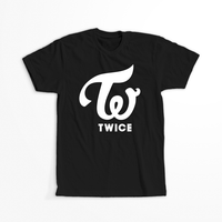 Koszulka Czarna - Twice - WYBIERZ KOLOR KOSZULKI I FASON Męska 4XL
