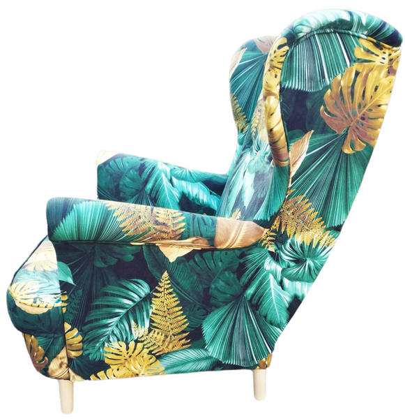 Fotel Uszak LIŚCIE + Poduszka GRATIS zdjęcie 4