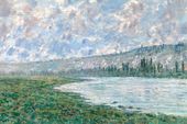 Plakat 30x20cm The Seine at Vétheuil, Monet Vintage do Salonu