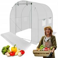 TUNEL FOLIOWY OGRODOWY SZKLARNIA OGRODOWA 2x2 m FOLIA 4m2 WARZYWA OWOCE