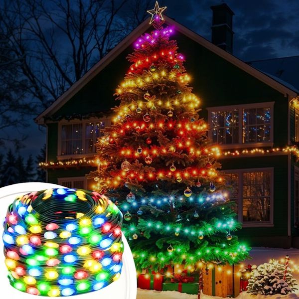 LAMPKI CHOINKOWE 100LED MULTIKOLOR ŚWIĄTECZNE SMART WIFI TUYA PILOT 10M zdjęcie 2