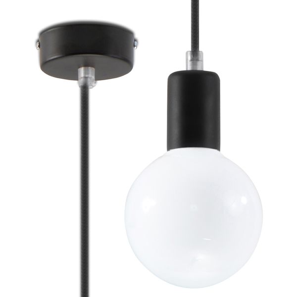 Lampa wisząca EDISON czarna zdjęcie 1