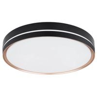 Minimalistyczna LAMPA sufitowa MANNI 41759-40 Globo metalowy plafon LED 40W 2700K - 6500K do salonu czarny