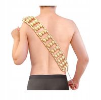 DREWNIANY MASAŻER DO CIAŁA pleców ręcznie robiony masaż KULKI WAŁEK ROLLER