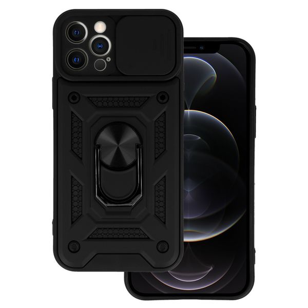 Slide Camera Armor Case do Iphone 12 Pro Czarny zdjęcie 1
