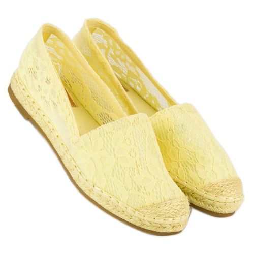 Żółte koronkowe espadryle r.36 na Arena.pl
