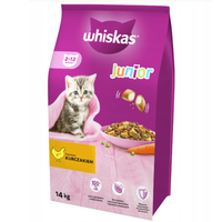 sucha karma dla kociąt whiskas junior z kurczakiem 14kg