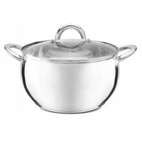 GARNEK z POKRYWKA STALOWY Indukcja Gaz Tadar Martynika 24cm 5,5L