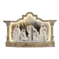 Szopka Bożonarodzeniowa Święta Rodzina LED 38x7x25