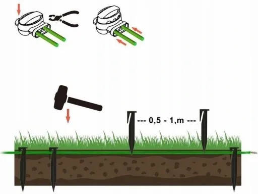 Przewód kabel ograniczający do kosiarki robota 200 metrów wzmocniony 2.7 mm zdjęcie 3