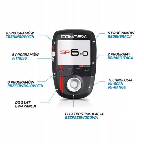 Elektrostymulator Compex SP 6.0 - PROMOCJA na Arena.pl