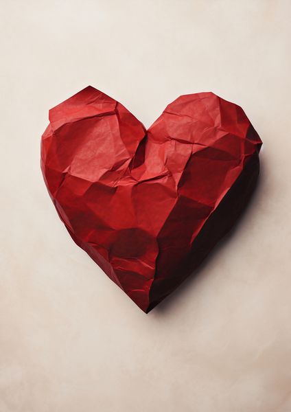 Plakat 29,7x42cm Kreślone Serce zdjęcie 1