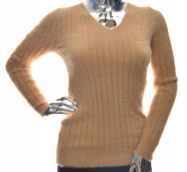 Damski sweter z dekoltem alpaka touch UNI XS S M zdjęcie 1