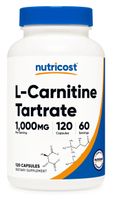 NUTRICOST L-Carnitine Tartrate 500 mg - Winian L-karnityny (120 kaps.)