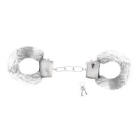 Love Cuffs Furry Handcuffs Crushious White