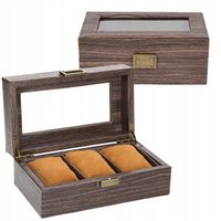 PUDEŁKO ETUI ORGANIZER SZKATUŁKA KUFEREK KUFER KASETKA NA ZEGARKI 3szt G13