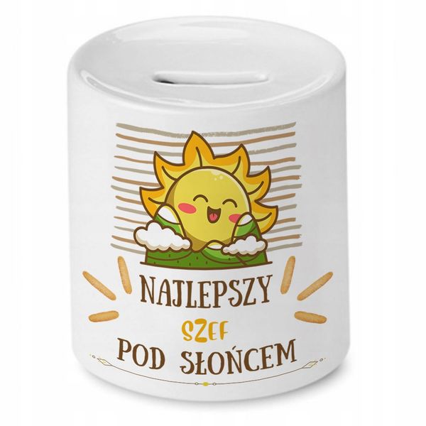 Dla Szefa Skarbonka Na Urodziny Na Prezent Z Nadrukiem Ze Zdjęciem zdjęcie 1