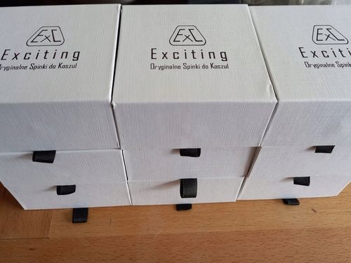 Tytanowe spinki do mankietów EXC dla miłośnika Audi RS + gratis szkatułka na Arena.pl