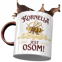 Kubek Bordowy Dla Kornelii Przyjaciółki Prezent Z Nadrukiem Ze Zdjęciem