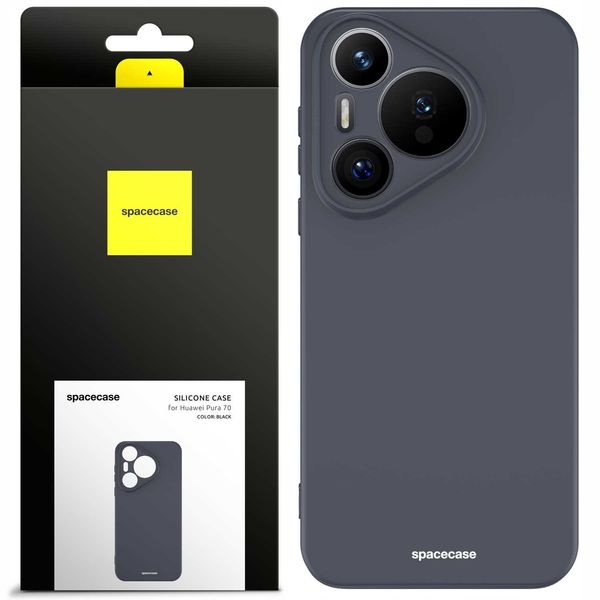 Spacecase Silicone Case Huawei Pura 70 Black zdjęcie 1