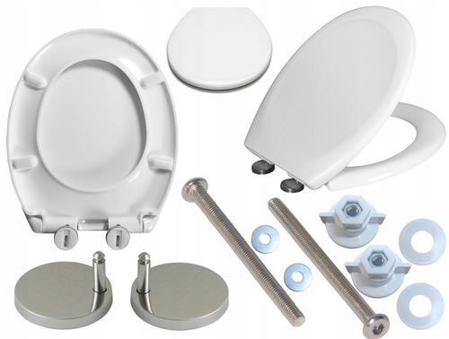 Deska WC sedesowa wolnoopadająca klozetowa UNIWERSALNA TWARDA DUROPLASTOWA na Arena.pl