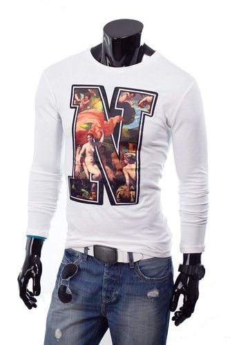 Longsleeve Męski 7338 Biały L na Arena.pl