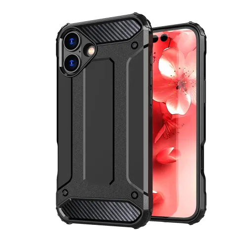 etui hybrid armor pancerne na iphone 16 - czarne na Arena.pl