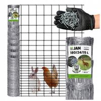 SIATKA LEŚNA ogrodzeniowa 180/24/15 L 50m GRATIS GĘSTA NA KURY DZIKA ŁOSIA