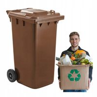 Kubeł BIO 240l pojemnik na odpady komunalne WEBER Niemiecka Jakość Solidny