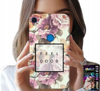 ETUI DO HUAWEI Y6S - KWIATISTY WZÓR, MODNE DAMSKIE + SZKŁO