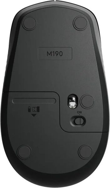 Myszka bezprzewodowa Logitech M190 Logi Czarna optyczna 1000 DPI Wygodna zdjęcie 14