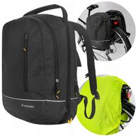 WOZINSKY SAKWA ROWEROWA TORBA NA ROWER DWUCZĘŚCIOWA PLECAK NA BAGAŻNIK 30L