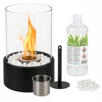 BIOKOMINEK WOLNOSTOJĄCY BEZDYMNY DO DOMU OGRODOWY TARAS BIO KOMINEK