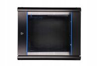 Szafa rack wisząca Extralink 9U 600 x 600 Czarna do serwerów rack